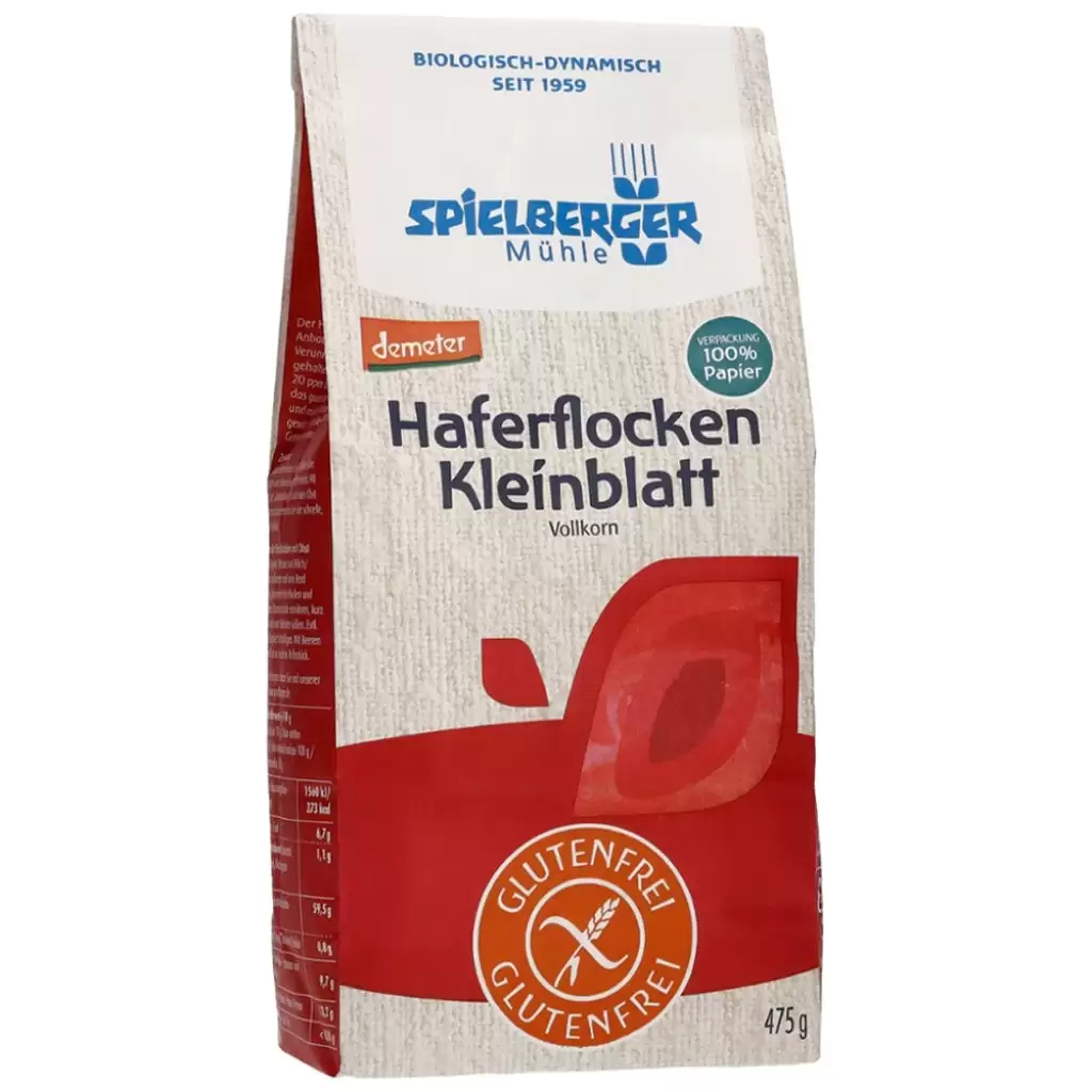 Fulgi, Muesli - Fulgi mici de ovaz integrali fara gluten Demeter, eco 475g