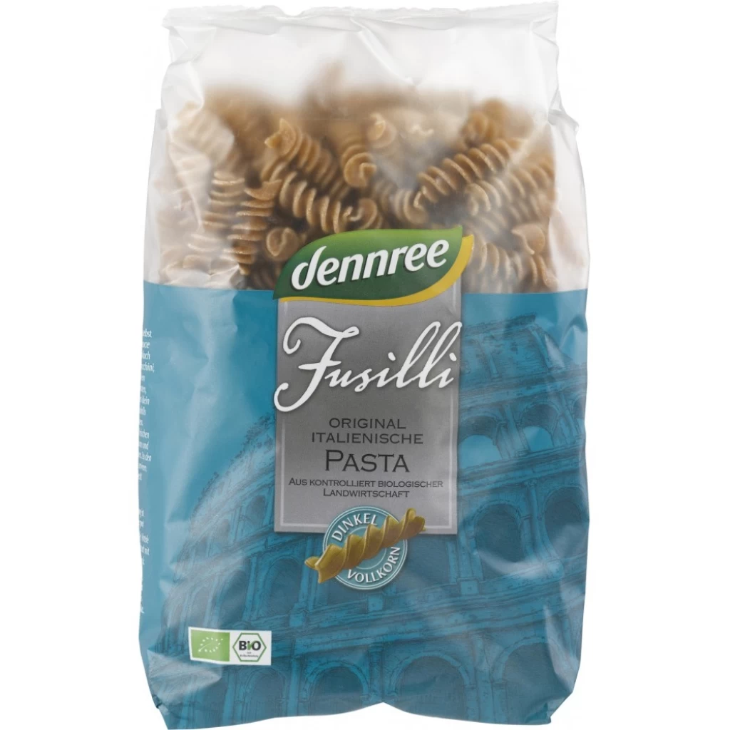 Paste fainoase - Fusilli din spelta integrala, eco 500g