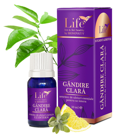 Uleiuri Esentiale - GÂNDIRE CLARĂ - combinație de uleiuri esențiale - 10 ml