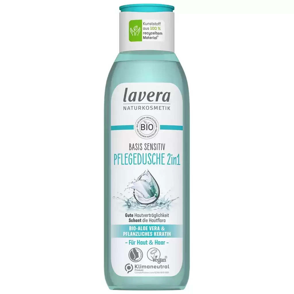 Ingrijire Corp - Gel de dus 2 in 1 cu aloe vera bio si cheratina vegetala 250ml