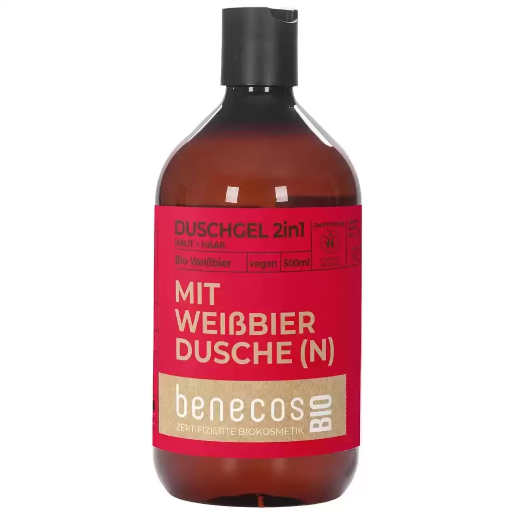 Ingrijire Corp - Gel de dus 2 in 1 pentru par si corp cu bere de grau bio 500ml