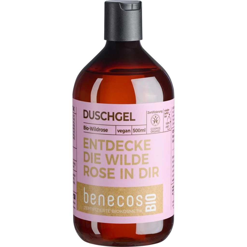 Ingrijire Corp - Gel de dus cu trandafir salbatic bio 500ml