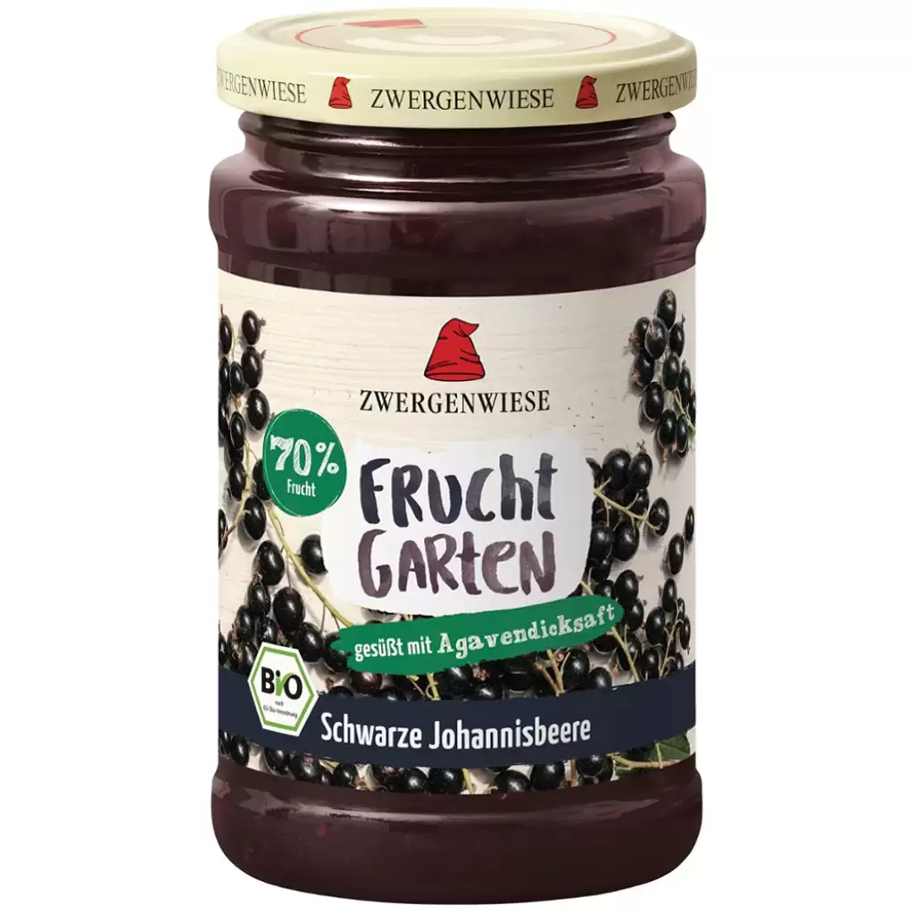 Dulceata - Gem de coacaze negre indulcit cu nectar de agave fara gluten, eco 225g