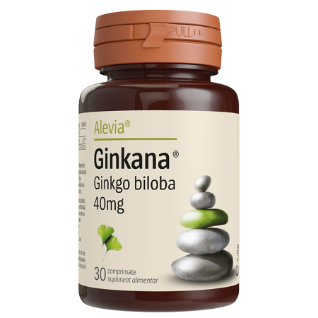 Suplimente - Ginkana Ginkgo biloba 40mg 30 comprimate