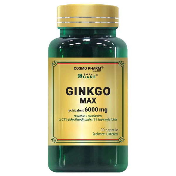 Extracte - GINKGO MAX 120 mg - Memorie si Concentrare 60 capsule