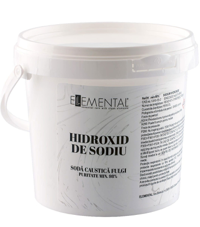  Uleiuri esențiale - Hidroxid de sodiu NaOH fulgi (Ambalaj: 800 g)