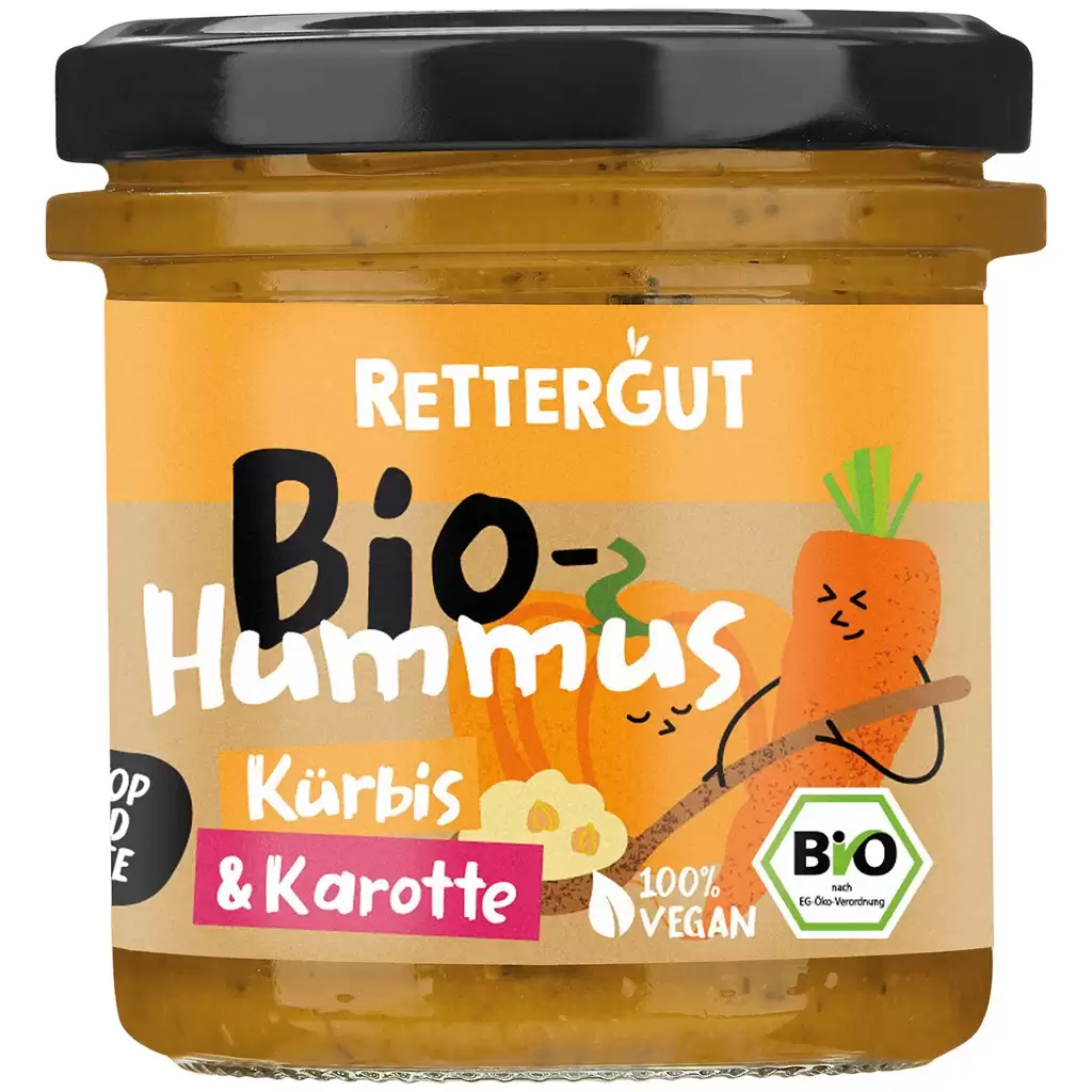 Pateu si creme vegetale - Hummus cu dovleac si morcovi, eco 135g