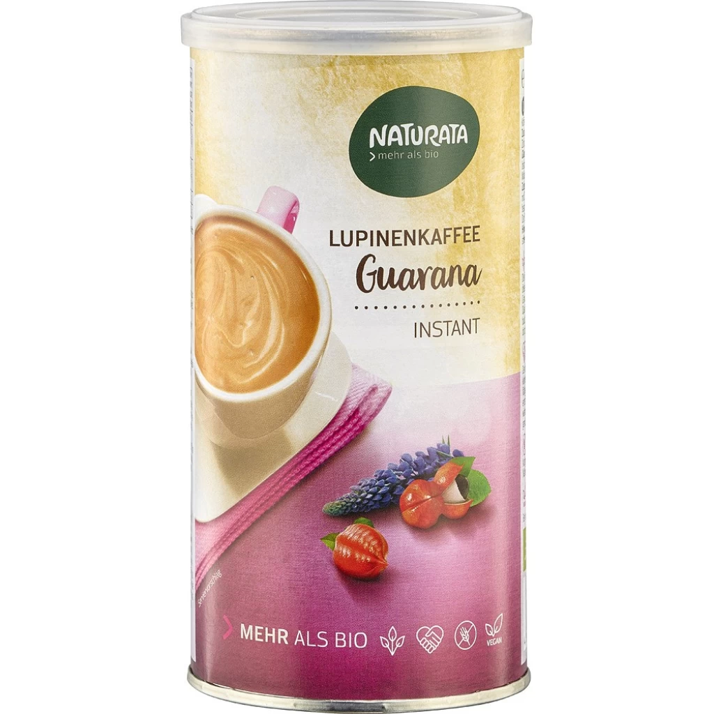 Cafea - Inlocuitor instant de cafea cu lupin si guarana fara gluten, eco 150g