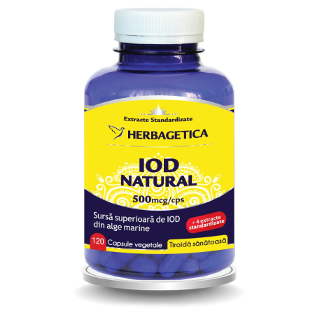 Minerale - Iod Natural 120 capsule