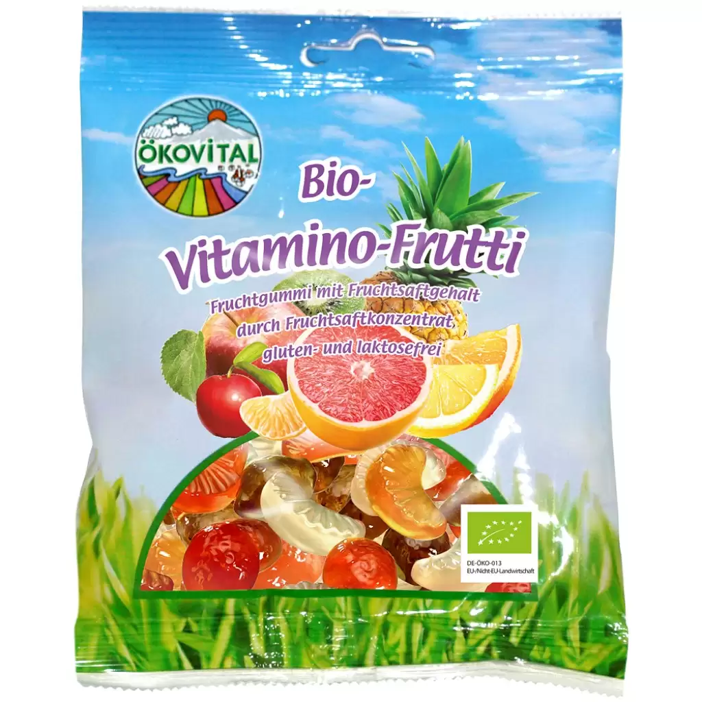 Dulciuri - Jeleuri bio cu fructe si vitamine fara gluten si lactoza, eco 80g