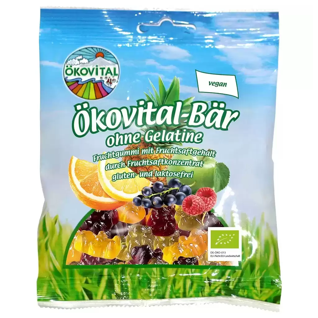 Dulciuri - Jeleuri de fructe ursuleti fara gluten si gelatina, eco 80g