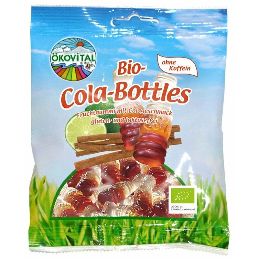 Dulciuri - Jeleuri sticlute de Cola fara gluten si cofeina, eco 80g