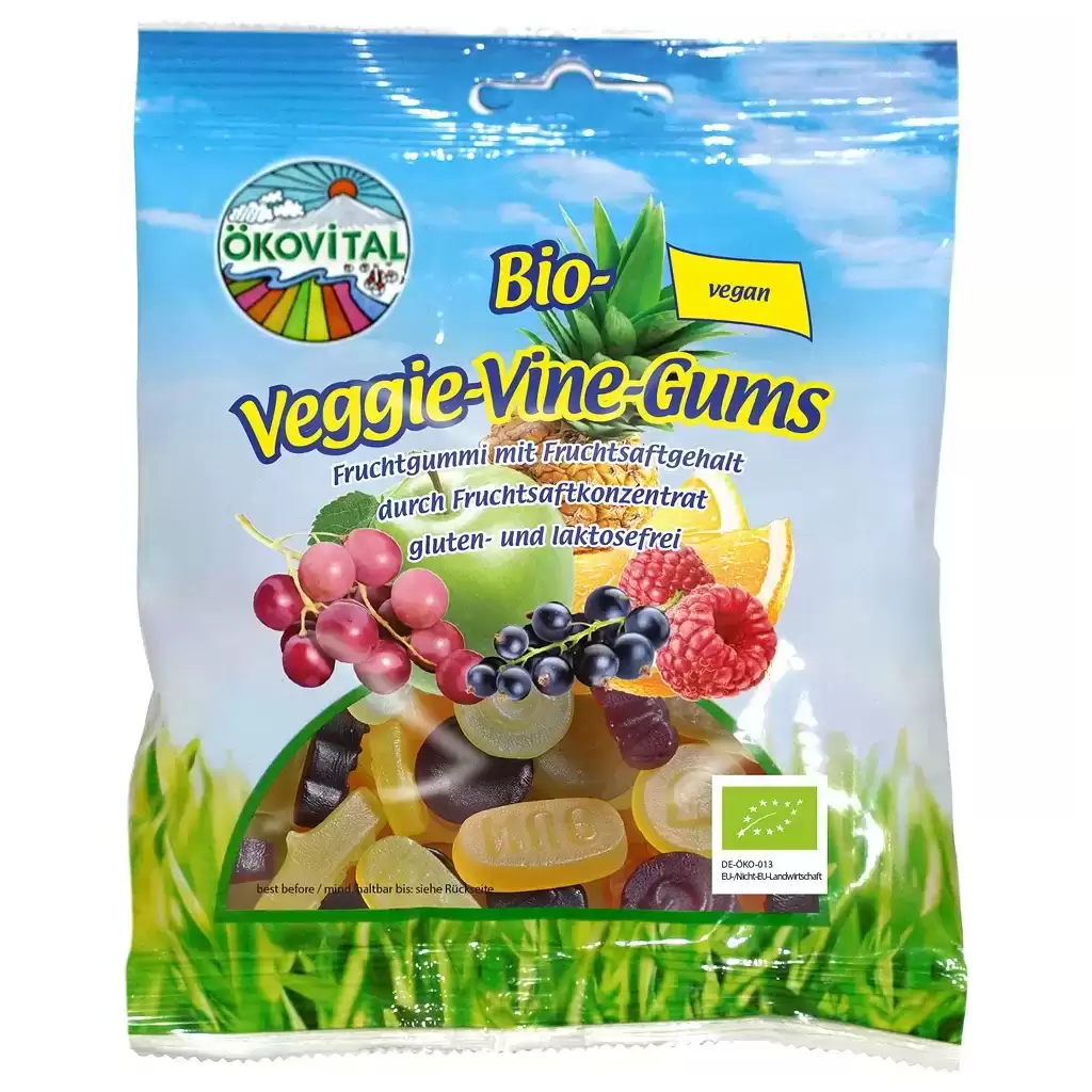 Dulciuri - Jeleuri vegane cu fructe fara gluten si lactoza, eco 80g
