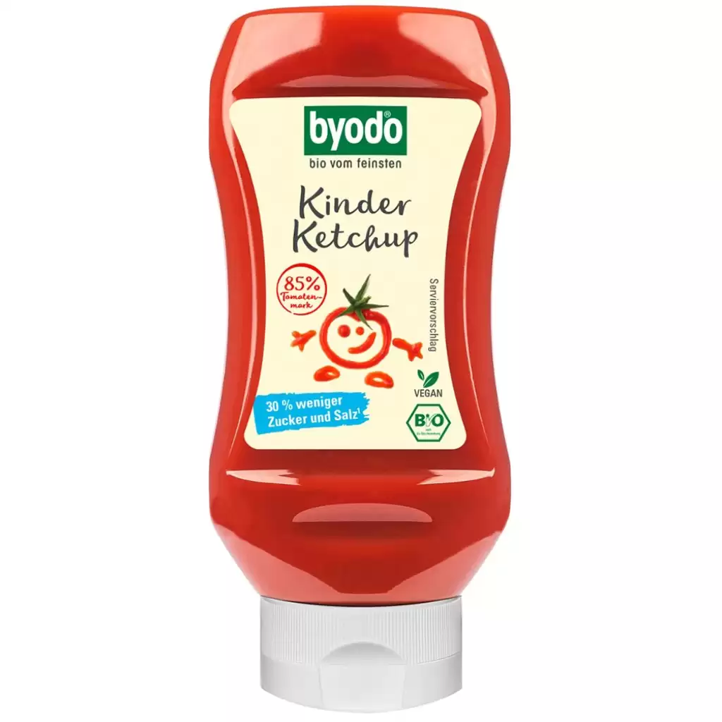 Sos, Crema - Ketchup pentru copii cu 85% tomate fara gluten, eco 300ml