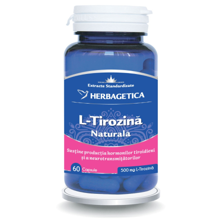 Capsule & Comprimate - L-tirozina Naturala 60 capsule