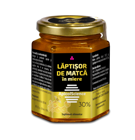 Apicole si Propolis - Lăptișor de matcă în miere 30% 200 ml