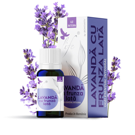 Uleiuri Esentiale - LAVANDĂ CU FRUNZĂ LATĂ - ulei esențial integral - 10 ml