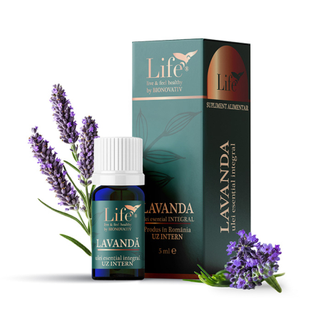 Uleiuri esentiale de uz intern - LAVANDĂ - ulei esențial integral - 5 ml
