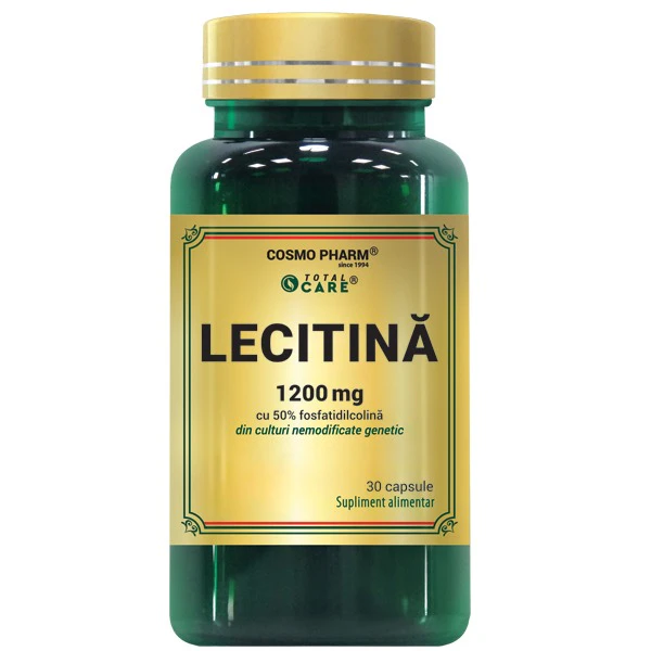 Extracte - Lecitina 1200 mg Capsule, cu 50% Fosfatidilcolina 30 capsule