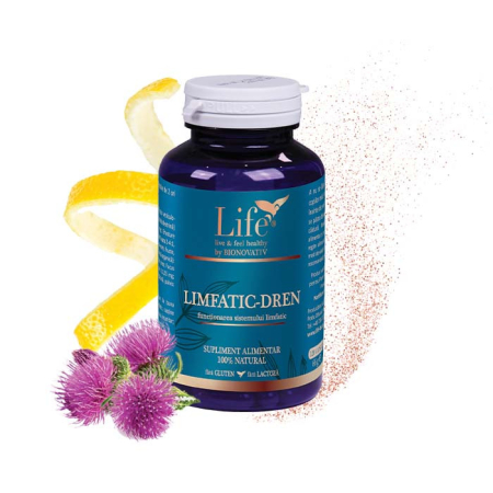 Capsule cu uleiuri esentiale - LIMFATIC-DREN - 120 capsule