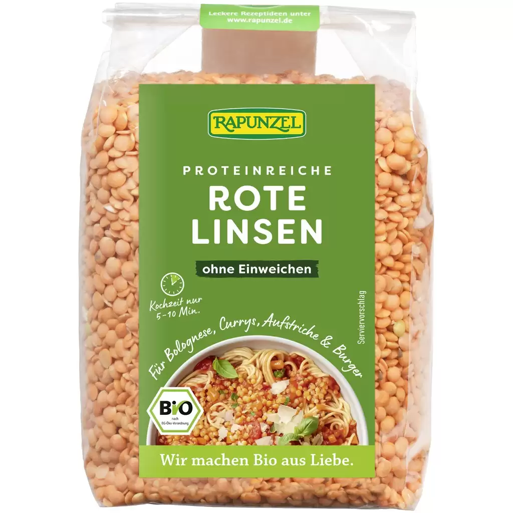 Leguminoase - Linte rosie decojita, eco 500g