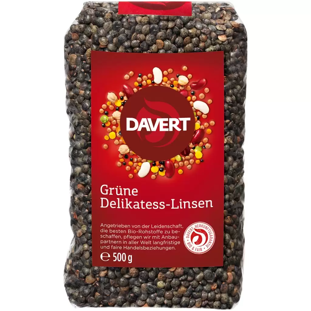 Leguminoase - Linte verde delicatess, eco 500g