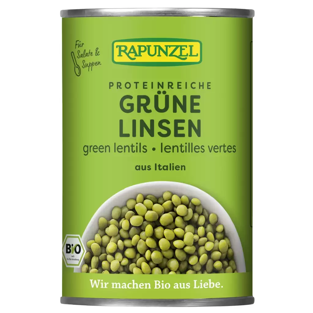Leguminoase - Linte verde la conserva, eco 400g