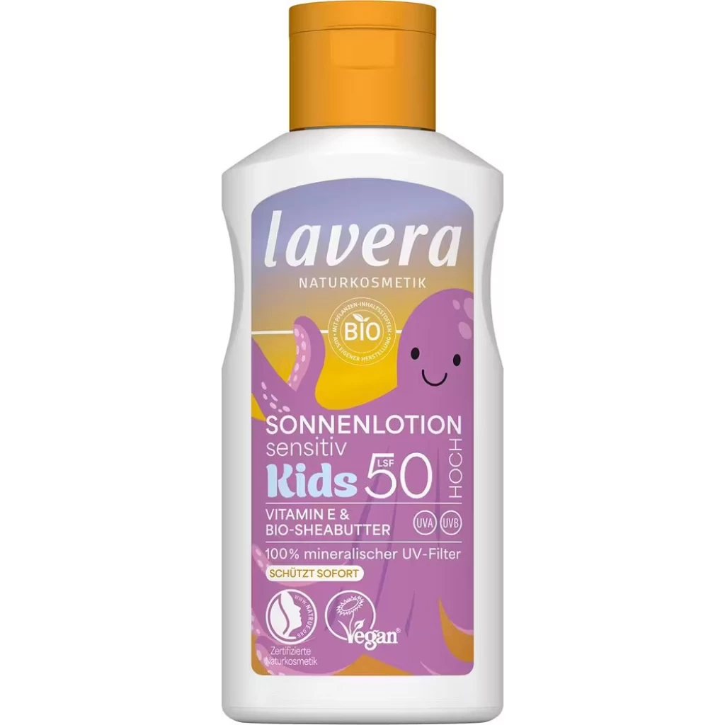 Protectie Solara - Lotiune protectie solara pentru copii LSF50 cu unt de shea bio si vitamina E 100ml