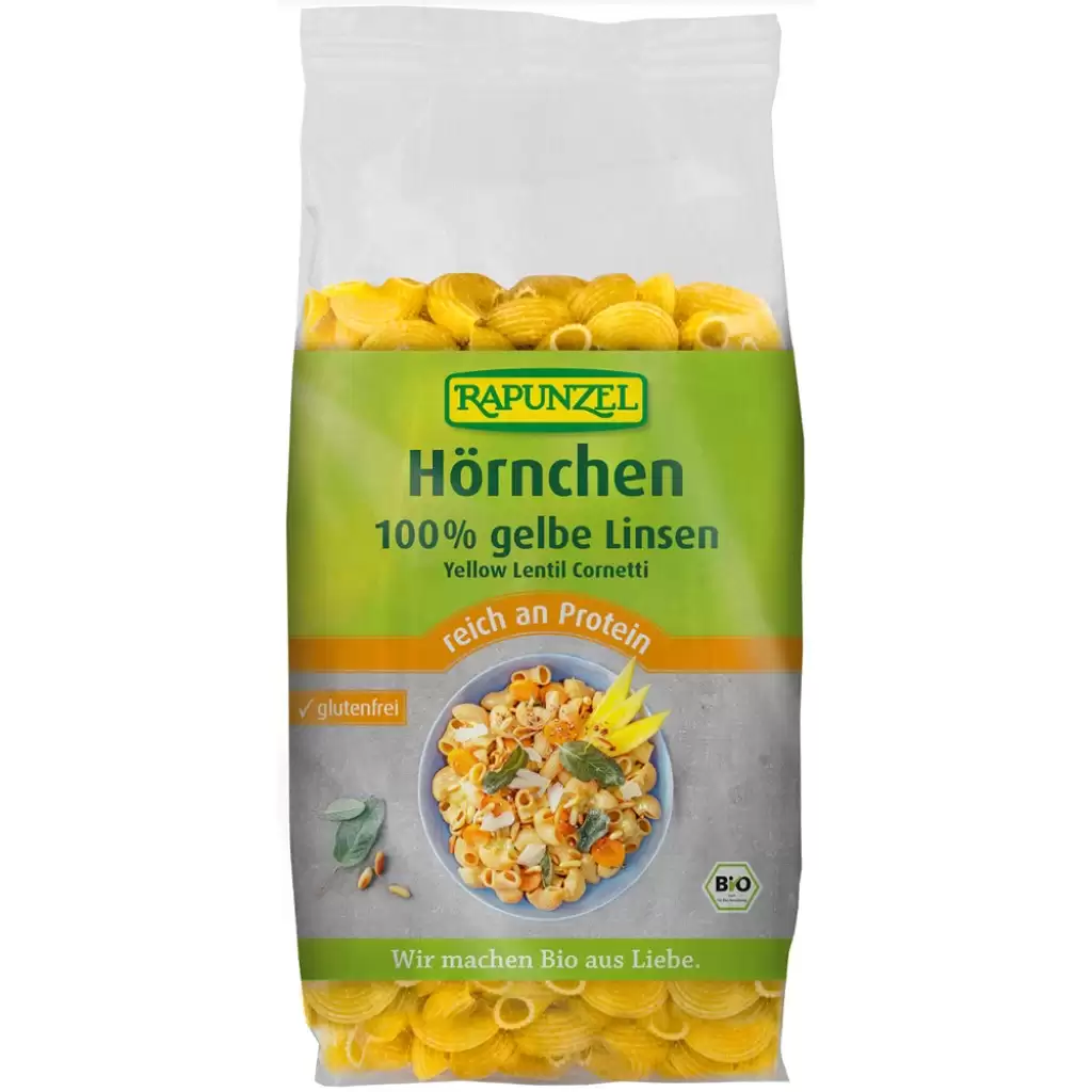 Fara Gluten - Macaroane din linte galbena fara gluten, eco 300g