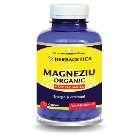 Minerale - Magneziu Organic 120 capsule