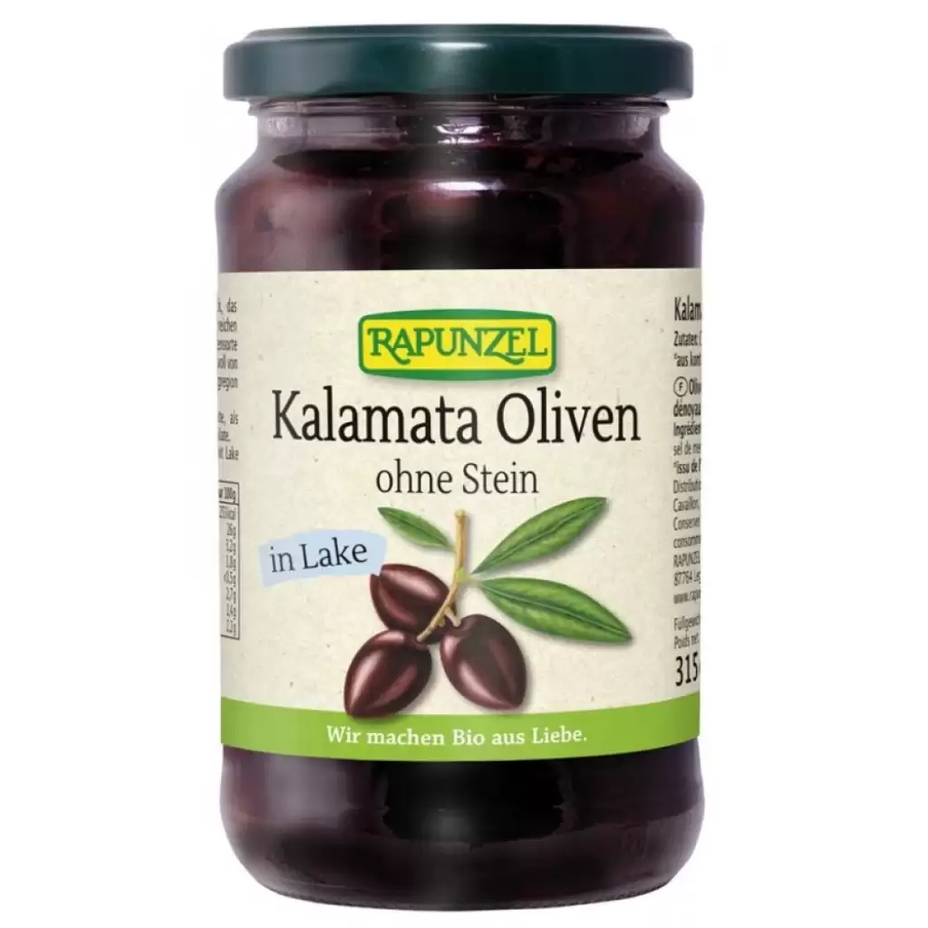 Leguminoase - Masline Kalamata violet fara sambure in saramura, eco 315g