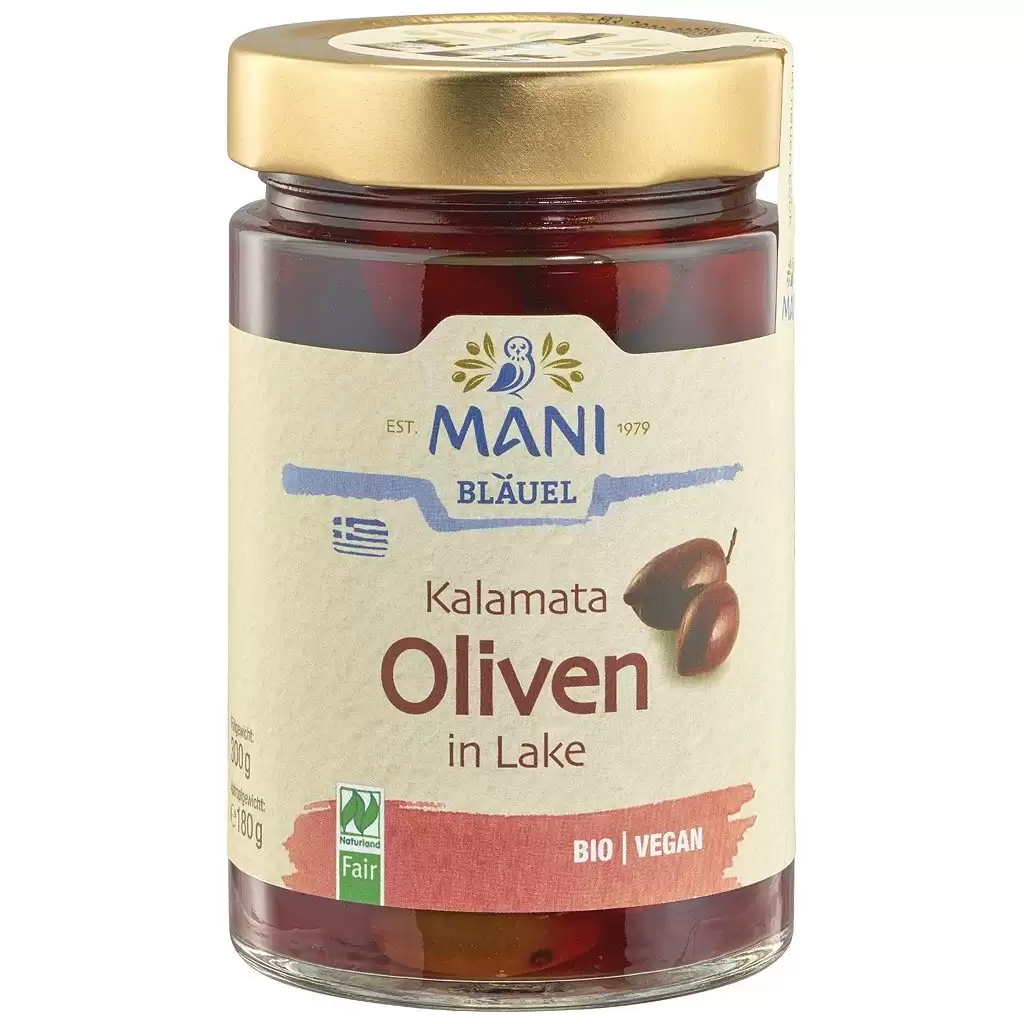 Leguminoase - Masline Kalamata in saramura, eco 300g
