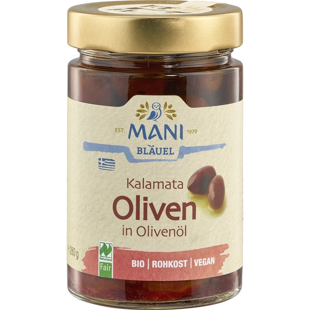 Leguminoase - Masline Kalamata in ulei de masline, eco 280g