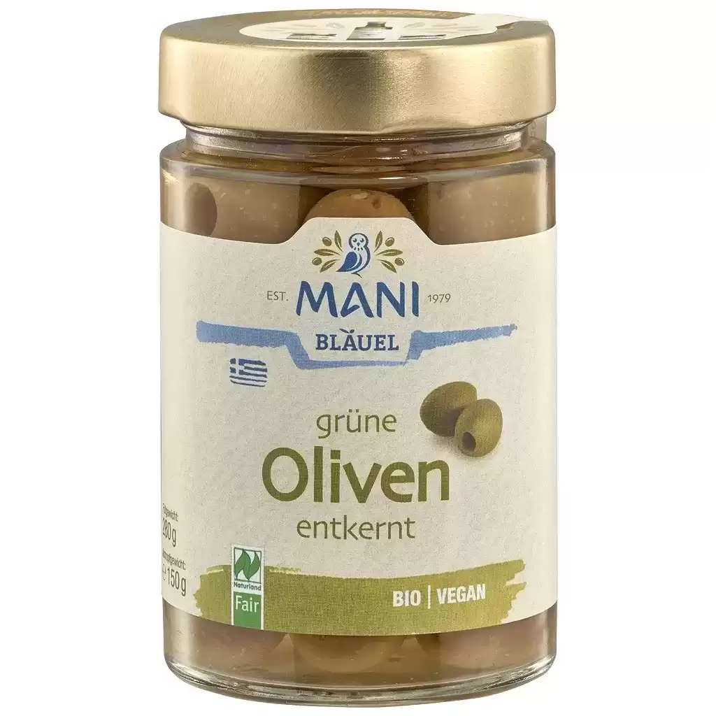 Leguminoase - Masline verzi fara samburi in saramura, eco 280g
