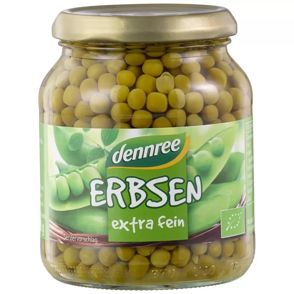 Leguminoase - Mazare extra fina la borcan, eco 350g