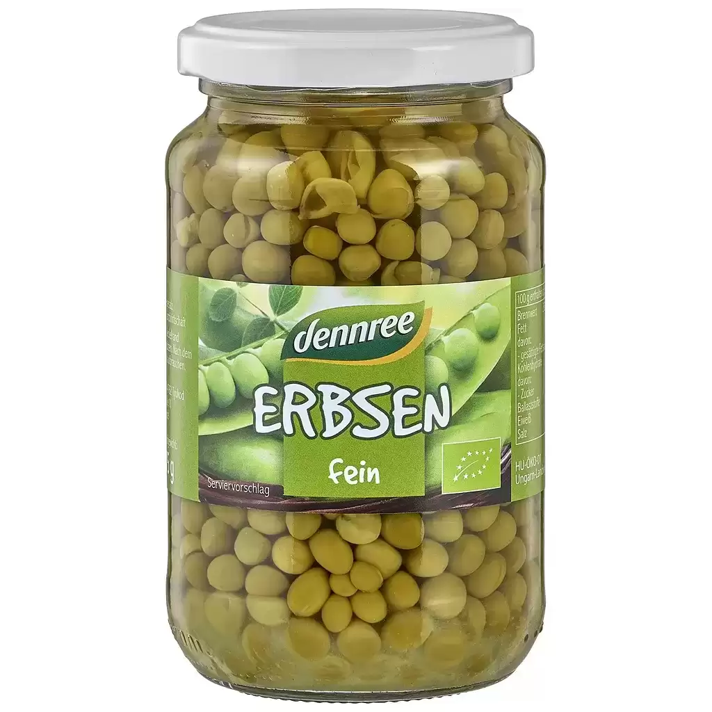 Leguminoase - Mazare fina la borcan, eco 350g