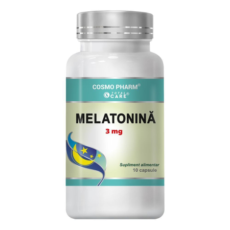 Extracte - Melatonina 3 Mg, Capsule Cu Eliberare Prelungita 10 capsule