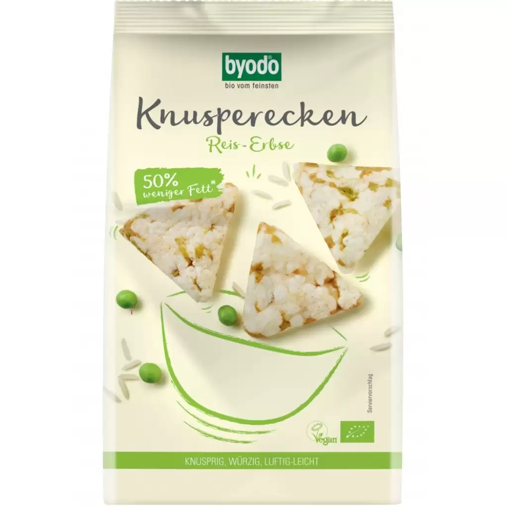 Sticksuri, chipsuri si covrigei - Mini Crackers din orez si mazare fara gluten, eco 90g