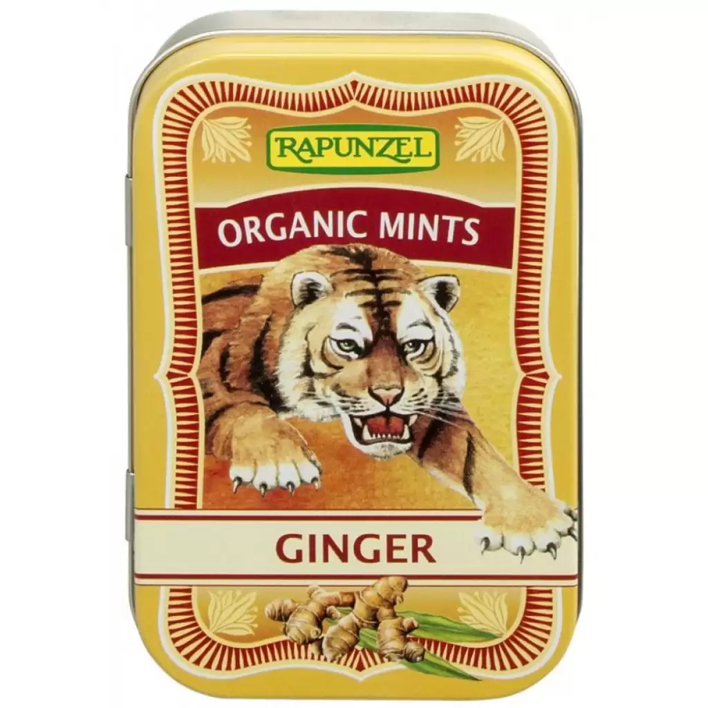 Dulciuri - Mints drajeuri cu ghimbir, eco 50g
