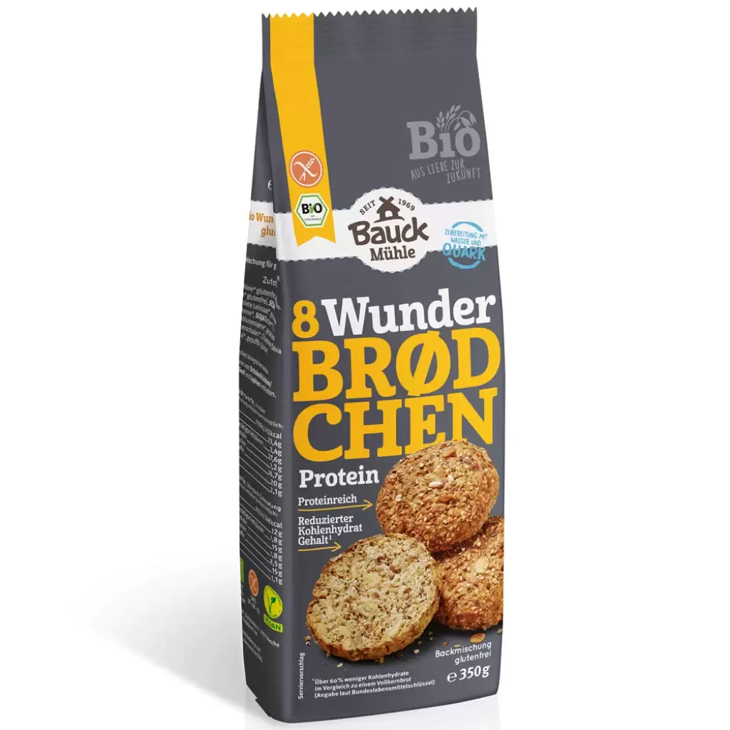 Preparate si mixuri - Mix de faina pentru chifle proteice fara gluten, eco 350g