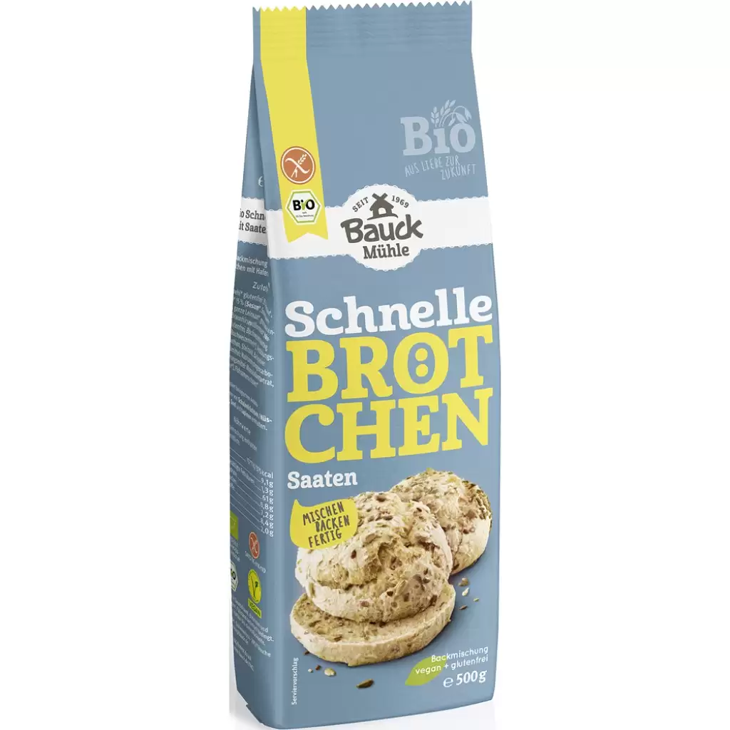 Preparate si mixuri - Mix de faina pentru chifle rapide cu seminte fara gluten, eco 500g