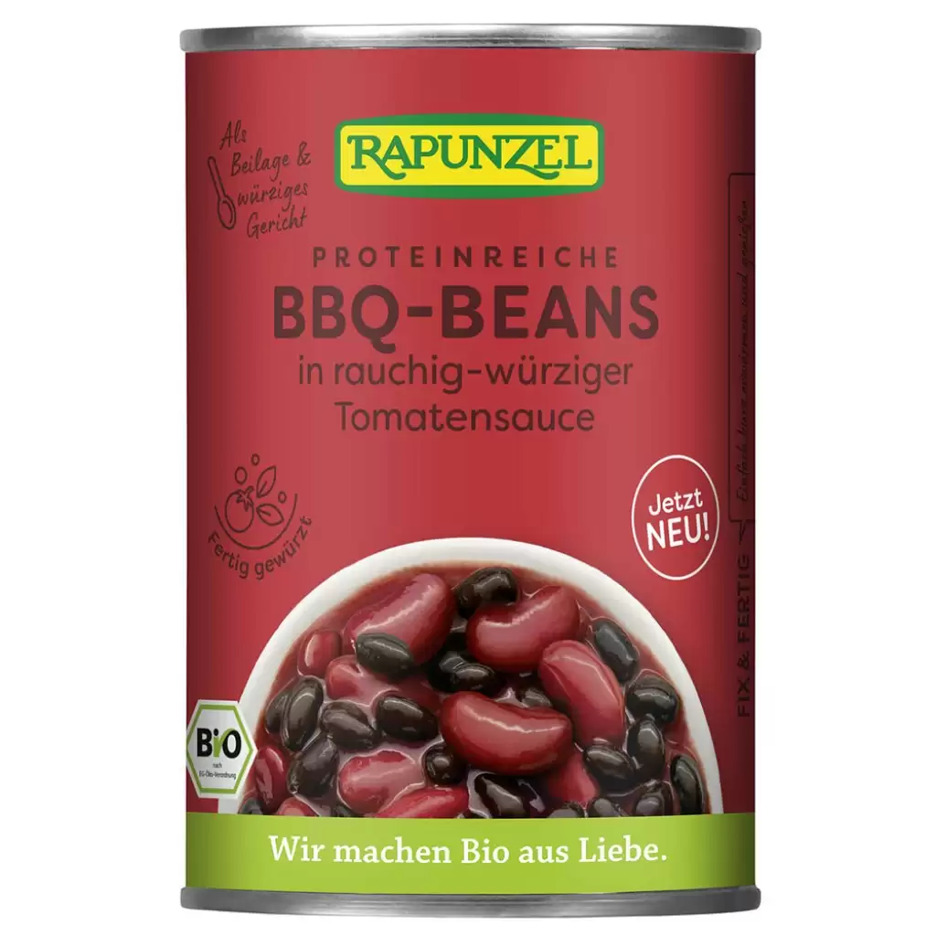 Alimente - Mix de fasole BBQ in sos de rosii, eco 400g