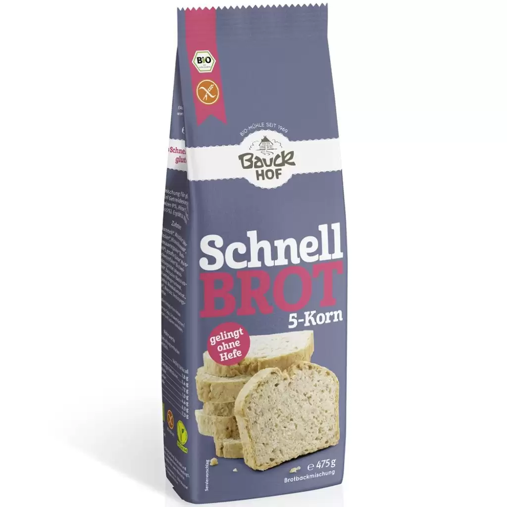 Preparate si mixuri - Mix din 5 cereale pentru paine rapida fara gluten, eco 475g
