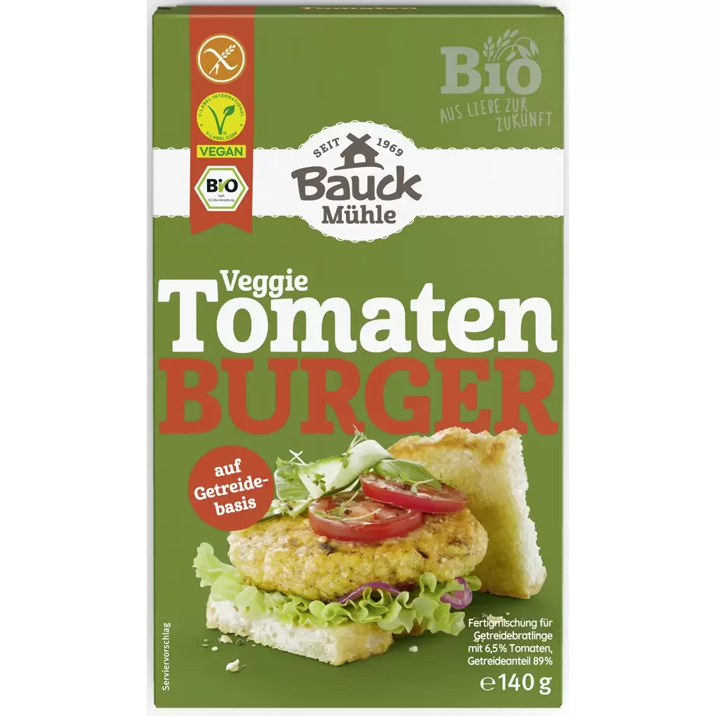 Preparate si mixuri - Mix pentru burger cu tomate si busuioc fara gluten, eco 140g