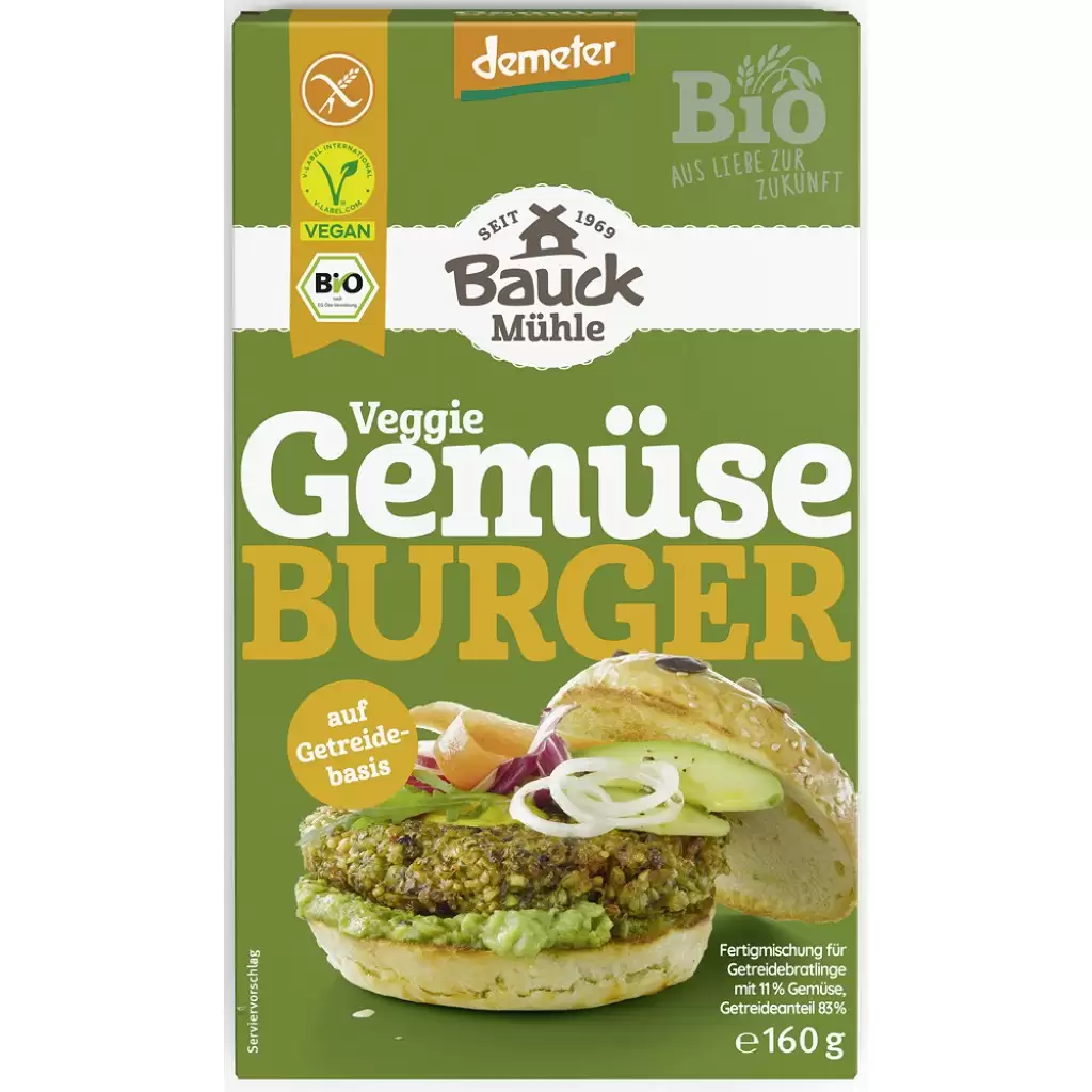 Preparate si mixuri - Mix pentru burger vegetal Demeter, eco 160g
