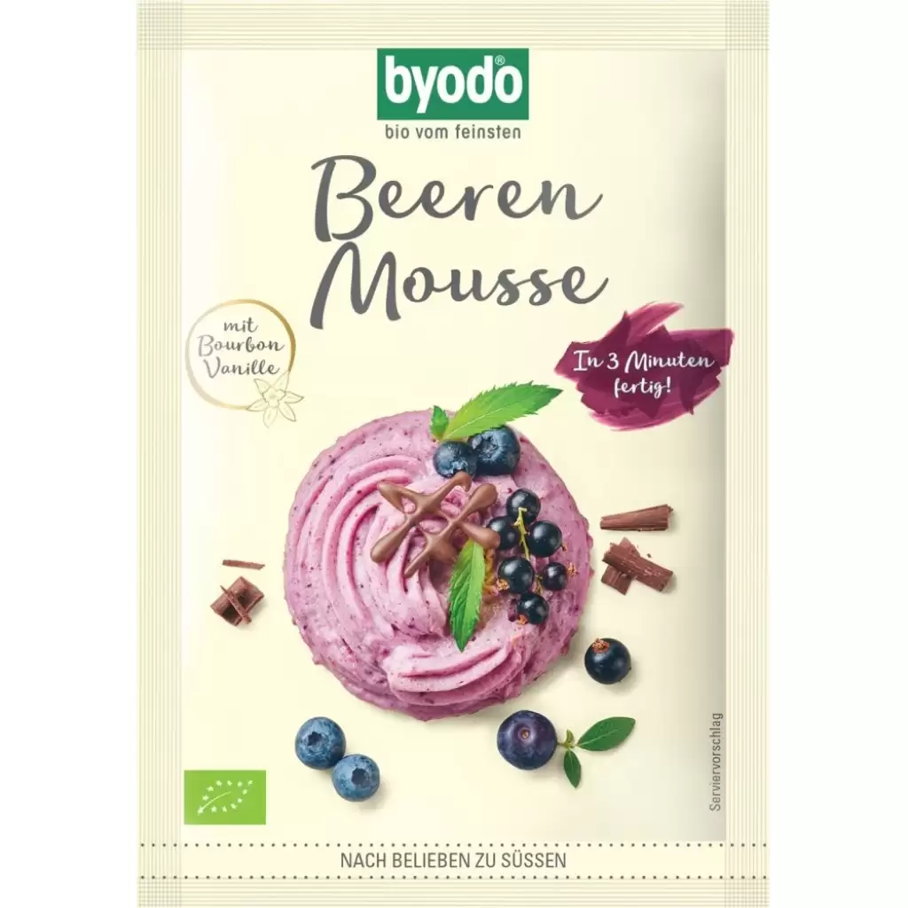 Budinca - Mix pentru mousse cu fructe de padure fara gluten, eco 30g