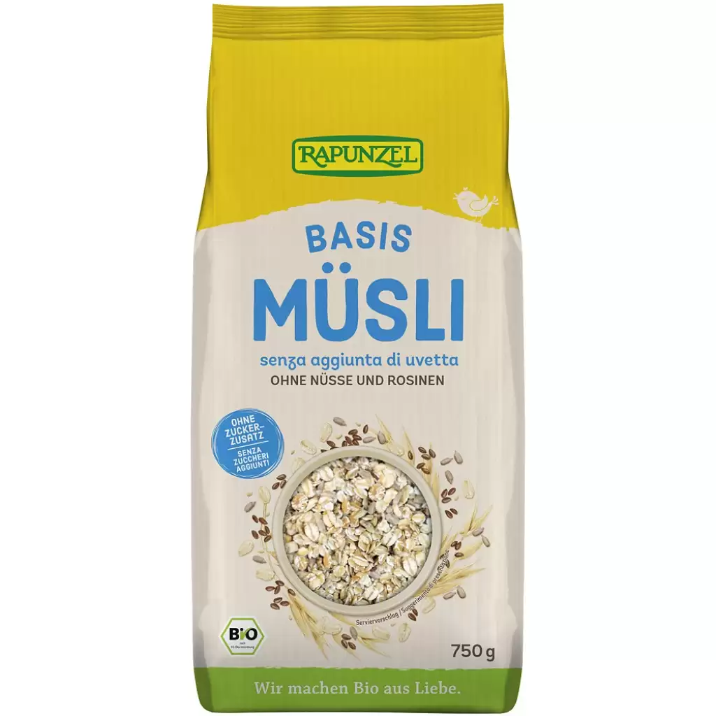 Cereale - Musli de baza fara zahar adaugat, eco 750g