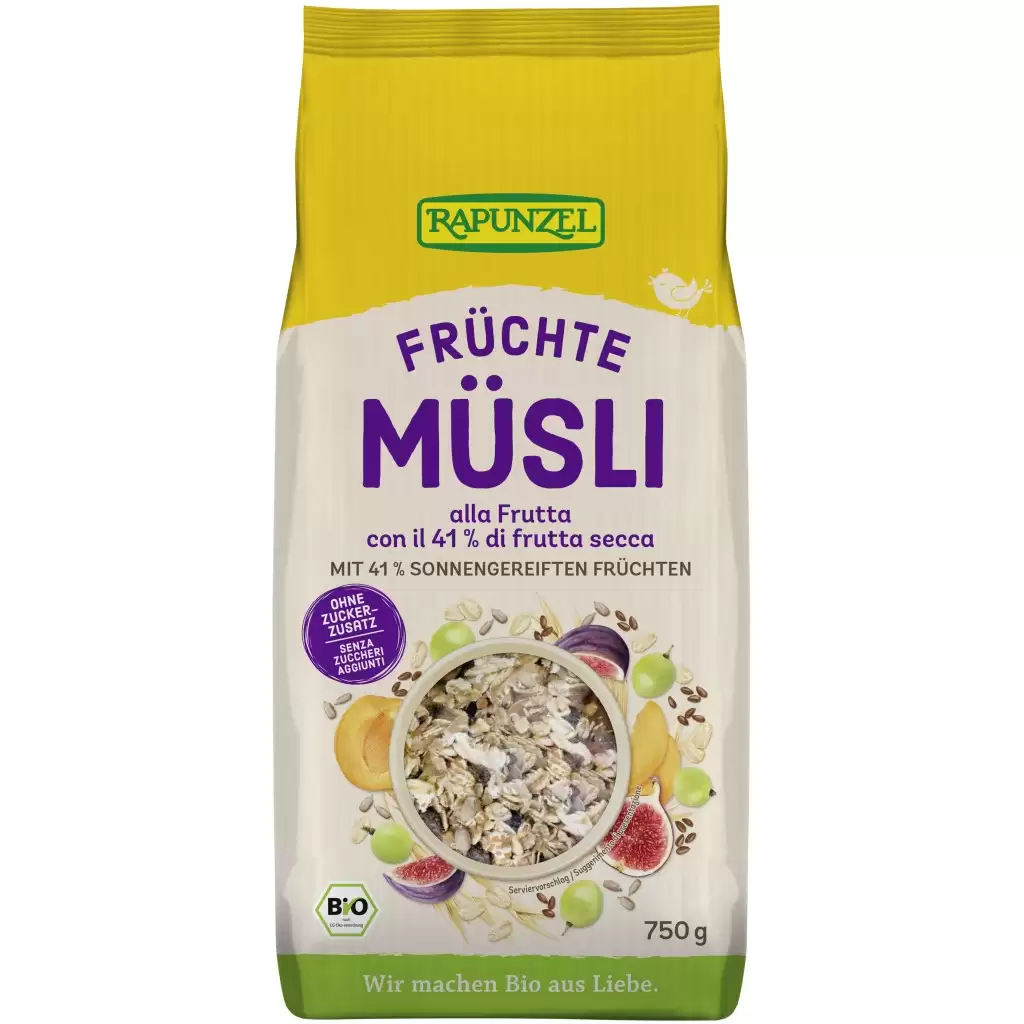 Cereale - Musli de fructe fara zahar adaugat, eco 750g