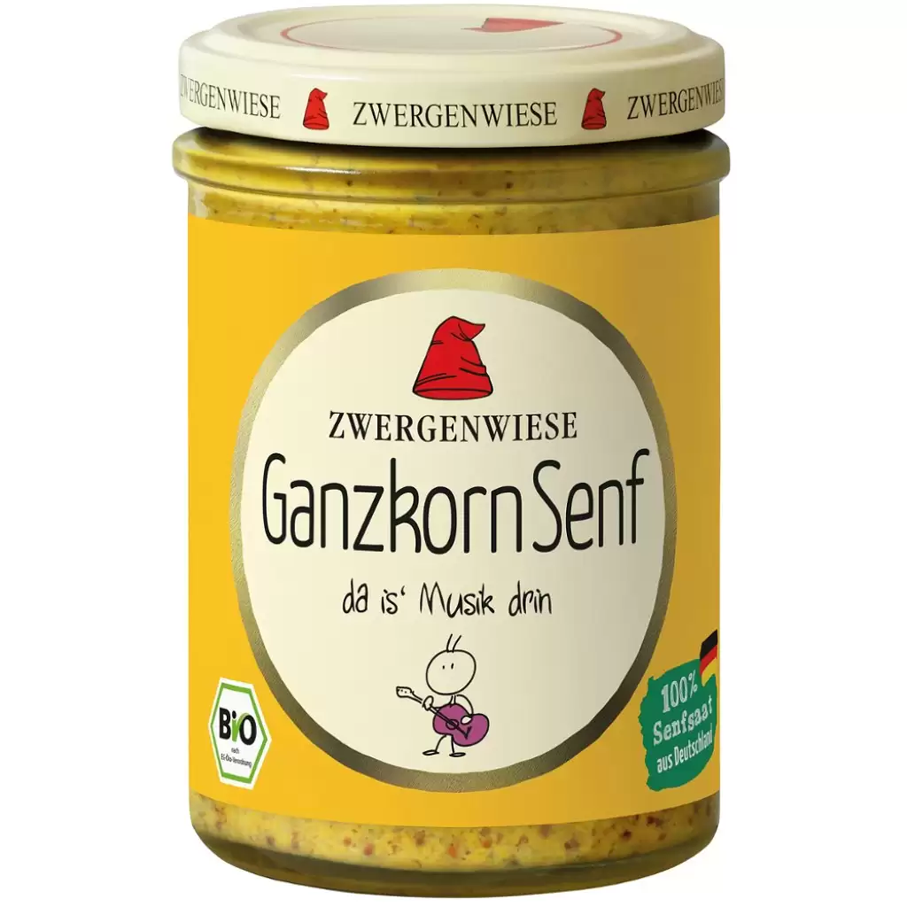 Sosuri - Mustar cu boabe intregi fara gluten, eco 160ml