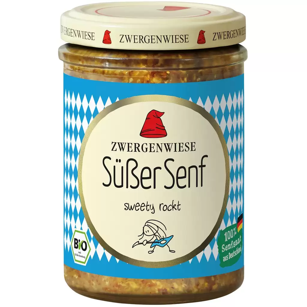 Sosuri - Mustar dulce Bavarez fara gluten, eco 160ml